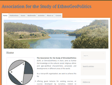 Tablet Screenshot of ethnogeopolitics.org